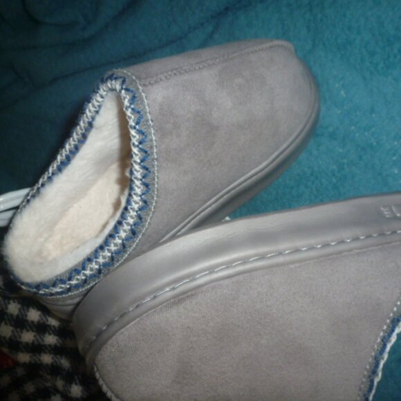 Easy to slip on  Sueded Slippers  Fleece Memory Foam Size EU 42-43 - Picture 4 of 9